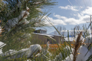 Peak View Townhomes in the snow in Woodland Park, CO