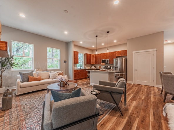 Great room view looking across toward kitchen