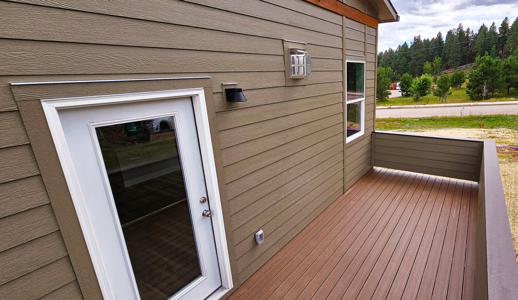 Outside deck