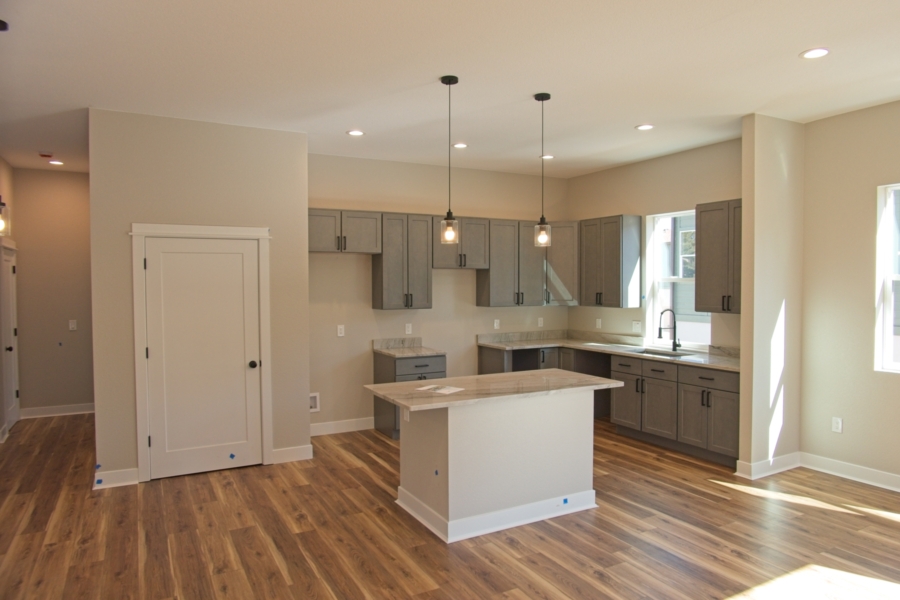 Kitchen of 316 Spruce Meadow Grove under construction