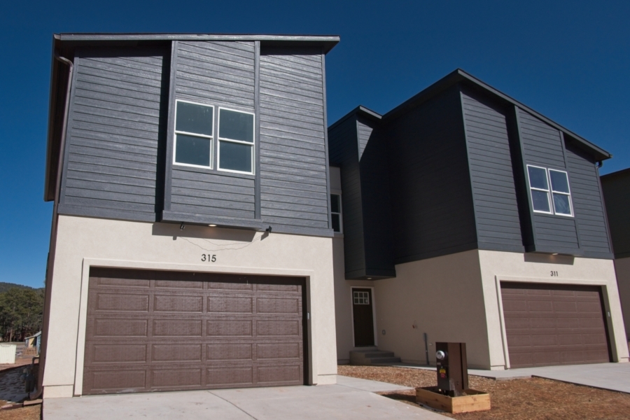 Front exterior of 315 Spruce Meadow Grove Townhome